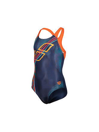 ARENA | Mädchen Badeanzug Swim Pro Black Placement | dunkelblau