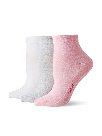CAMANO | Damen Kurzsocken CA-Soft Quarter 3er Pkg. | bunt