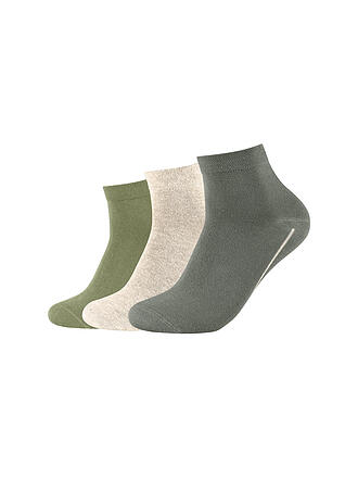 CAMANO | Herren Freizeitsocken Quarter Ca-Soft 3er Pkg. | olive