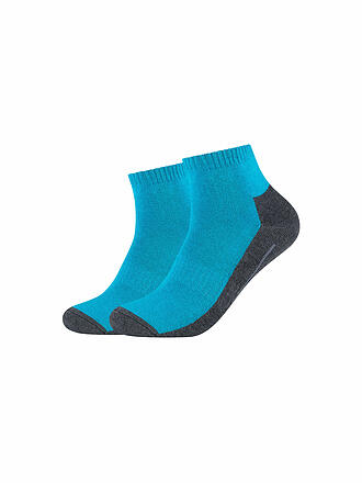 CAMANO | Kurzsocken Sport Quarter Coolmax 2er Pkg. | blau