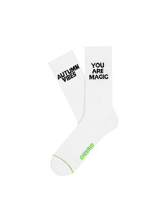CHEERIO | Freizeitsocken Halloween Magic Autumn 2er Pack | weiß