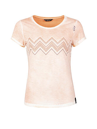CHILLAZ | Damen Klettershirt Oetztal ZigZag Ornament | koralle