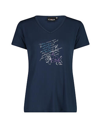 CMP | Damen Funktionsshirt Stretch mit Druck | dunkelblau