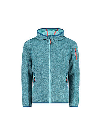 CMP | Mädchen Strickfleecejacke Knitted Hoodie | hellblau