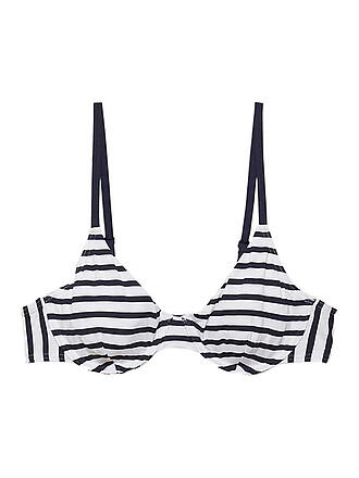 ESPRIT | Damen Bikinioberteil Bügel-Top mit Streifen | blau