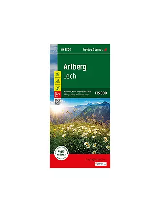 FREYTAG & BERNDT | Wanderkarte Arlberg, Lech, St.Anton Maßstab 1:35.000 | keine Farbe