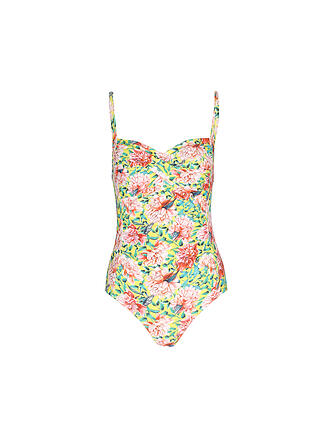 HOT STUFF | Damen Badeanzug Twisted Multi Flower | bunt