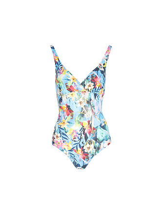 HOT STUFF | Damen Badeanzug V-Neck Multi Flower | bunt