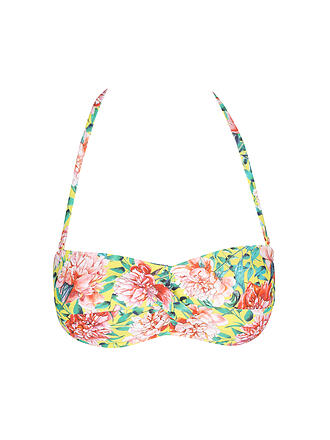 HOT STUFF | Damen Bikini Bandeau Multi Flower | bunt