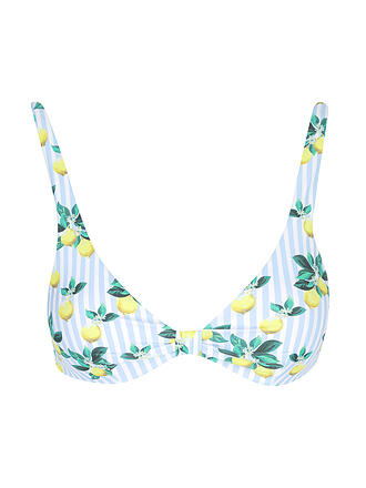 HOT STUFF | Damen Bikini Knotted Top Capri Zitrone | bunt