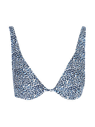 HOT STUFF | Damen Bikini Underwire Blue Leo | blau