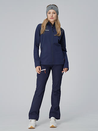 MAMMUT | Damen Fleecejacke Madris Light ML Hooded | dunkelblau