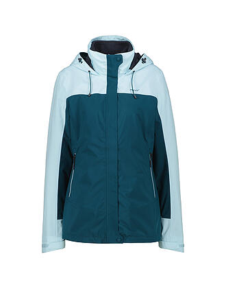 MERU | Damen Wanderjacke Wasilla 3in1 Hoodie | petrol