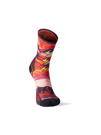 SMARTWOOL | Herren Wandersocken Athlete Edition Run Print Crew | blau