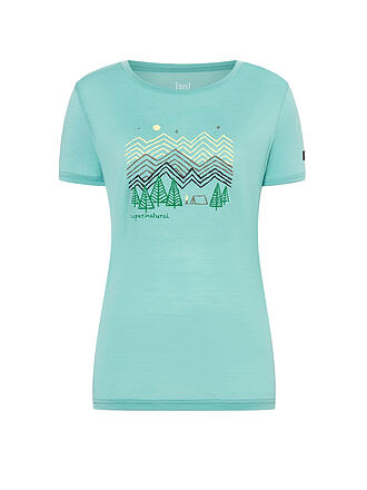 SUPER NATURAL | Damen Funktionsshirt Camping Nights | koralle