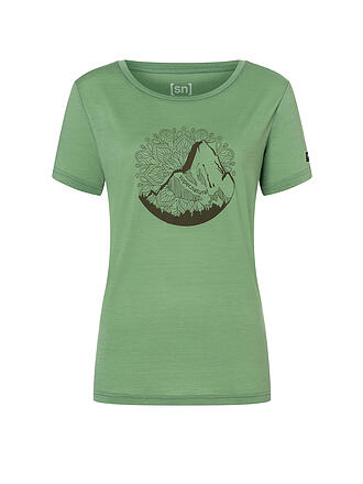SUPER NATURAL | Damen Funktionsshirt Mountain Mandala | lila