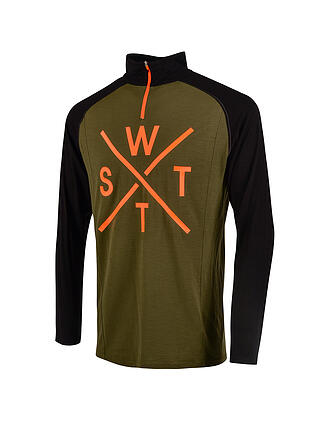 WATTS | Herren Unterzieh Zipshirt Parker | grau