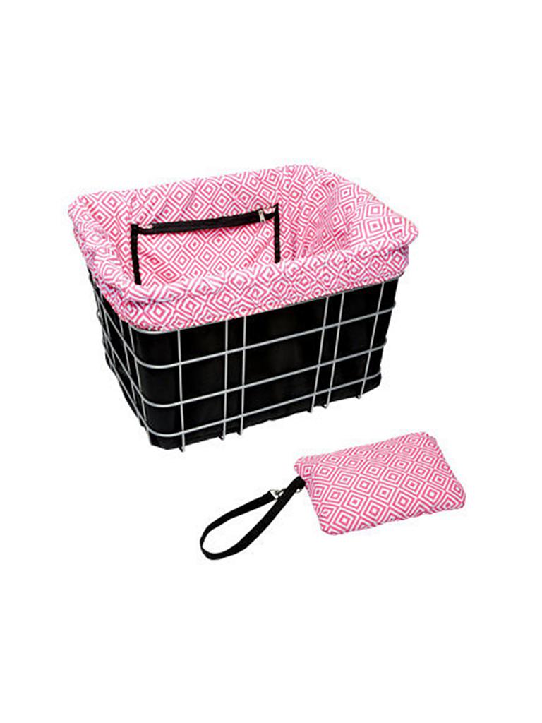 ELECTRA | Korbbeutel Basket Liner Mosaic Black/Pink | 