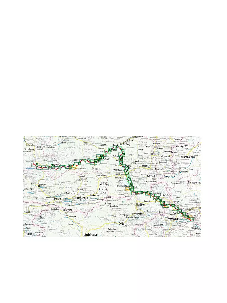 ESTERBAUER | Bikeline Radtourenbuch Mur-Radweg 1:50.000 | keine Farbe