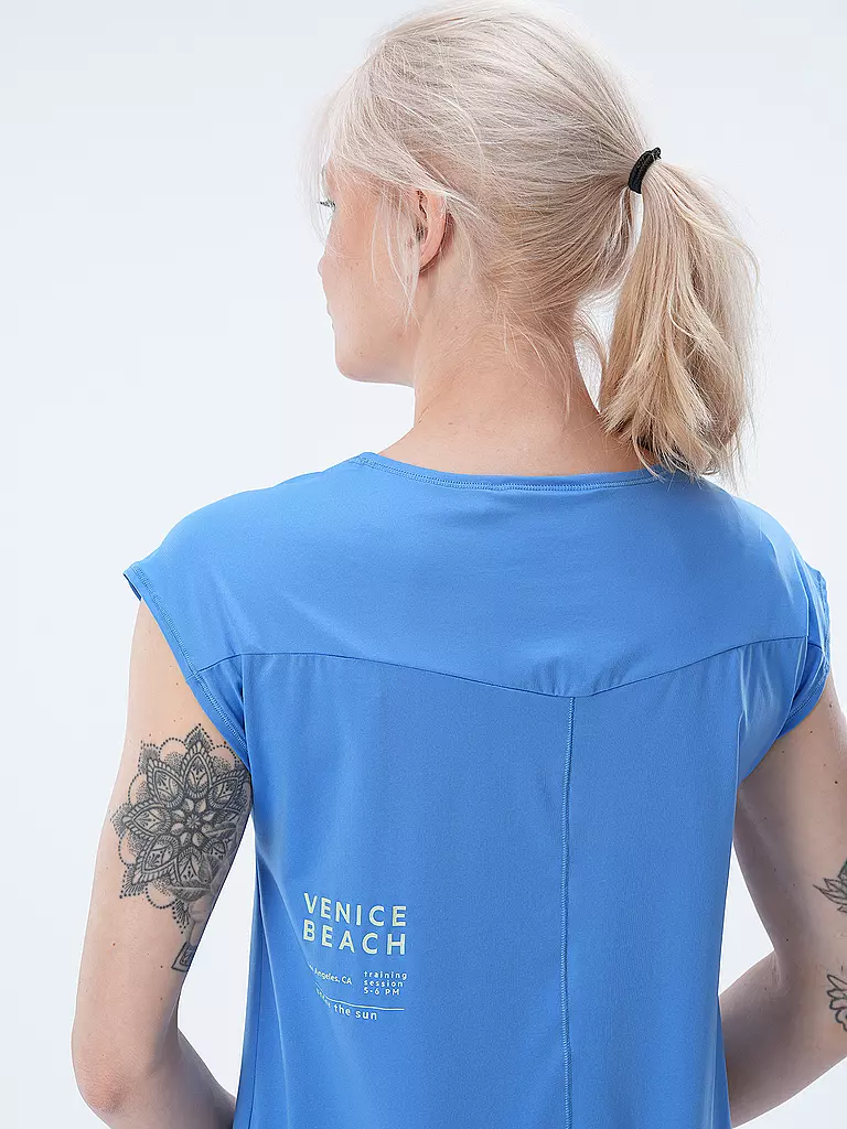VENICE BEACH |  Damen Fitnessshirt Alice  | blau