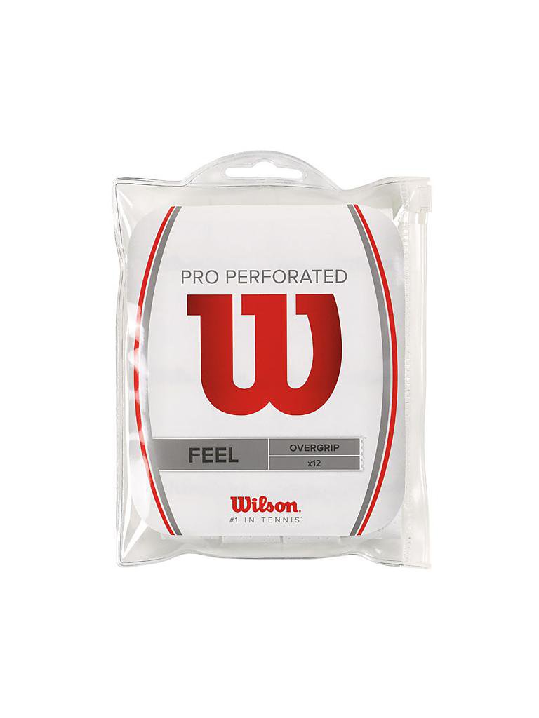WILSON | Tennisovergrips Pro Perforated 12er | weiß