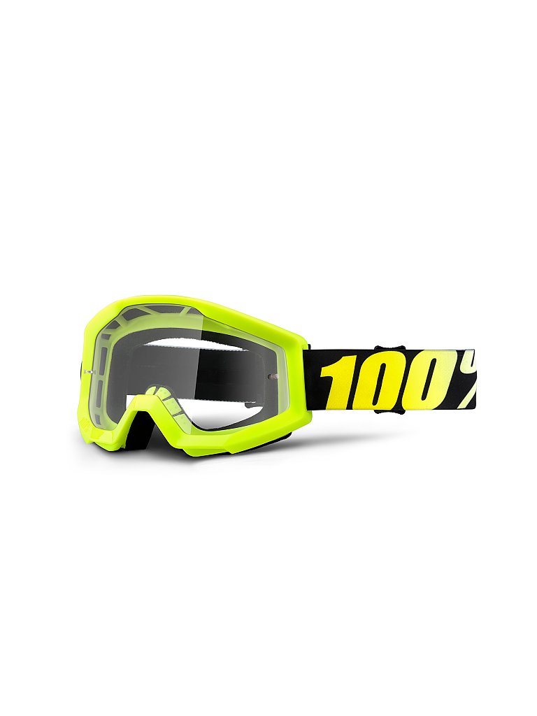 100% MTB-Brille The Strata Youth Neon Yellow/Clear Lens gelb