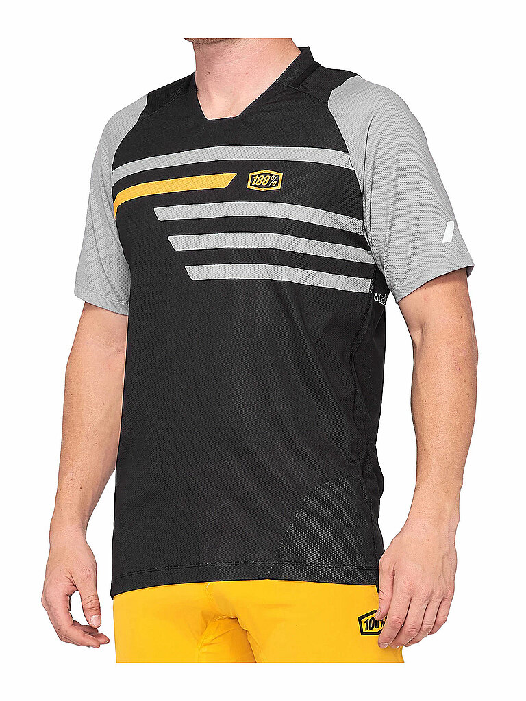 100% Herren Bikeshirt Celium schwarz | L