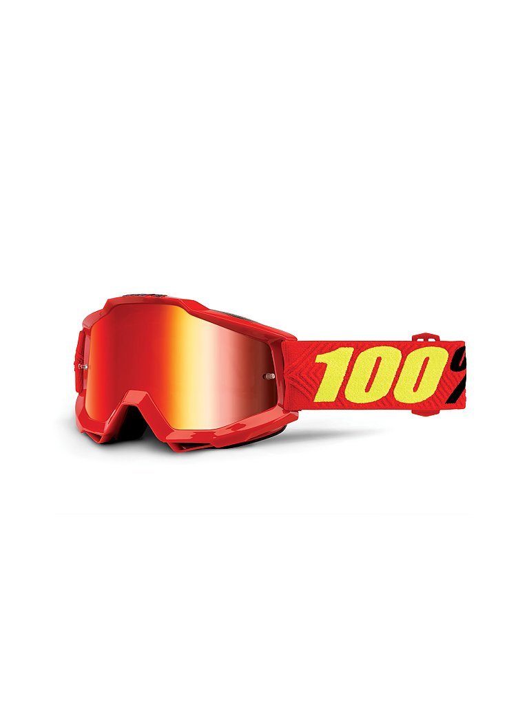 100% Kinder MTB-Brille The Accuri Youth Saarinen/Mirror Lens rot