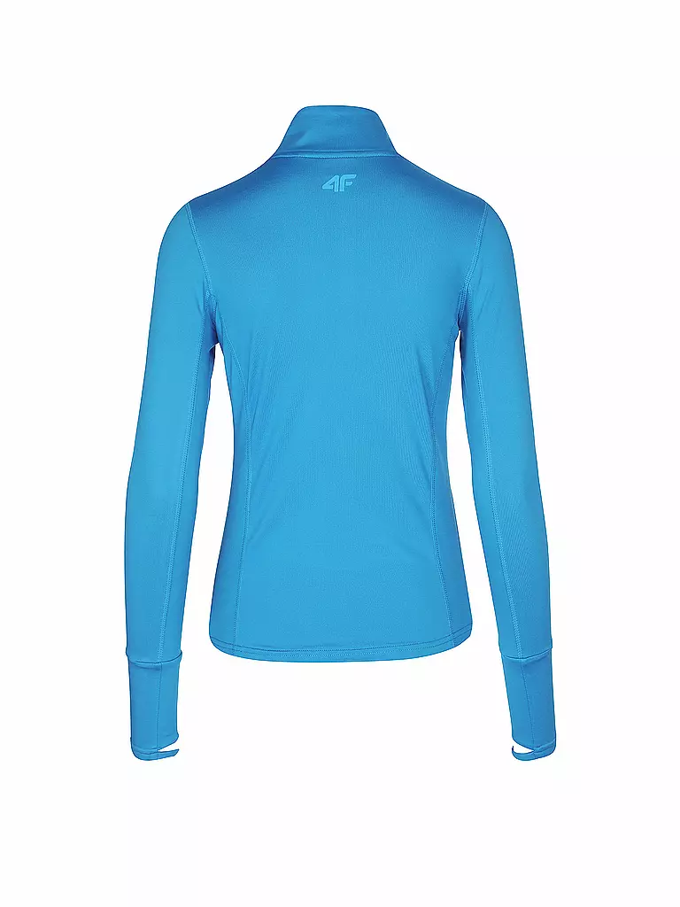 4F | Damen Unterzieh Zipshirt | blau