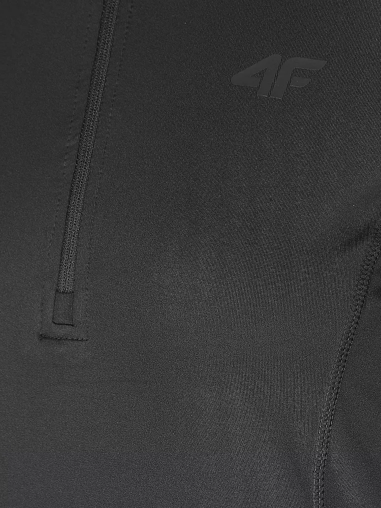 4F | Damen Unterzieh Zipshirt | schwarz
