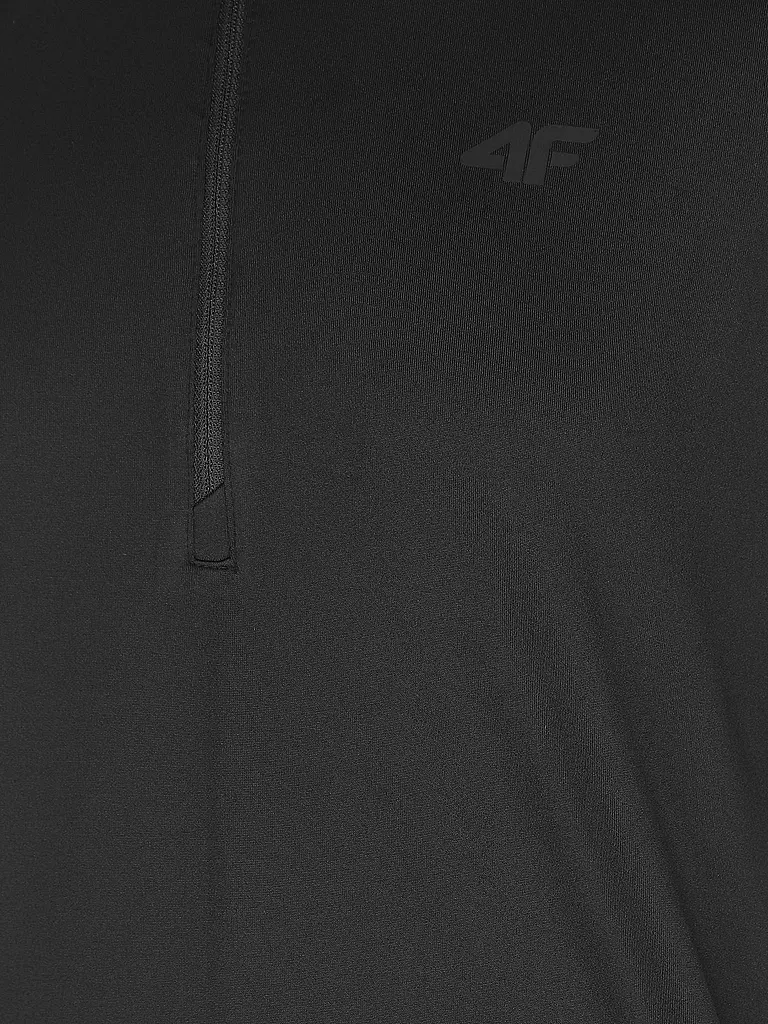 4F | Herren Unterzieh Zipshirt | schwarz
