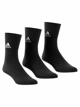 ADIDAS | 3er Pkg. Socken Light Crew Regular Cut | schwarz