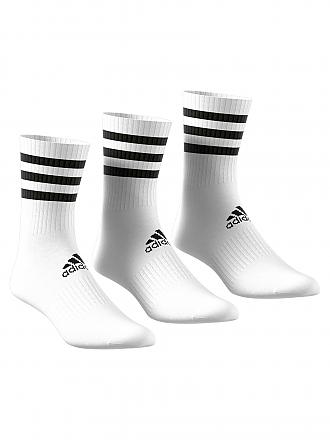 ADIDAS | 3er-Pack Socken 3-Streifen Cushioned Crew | weiß