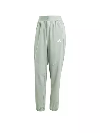 ADIDAS | Damen Fitnesshose D4T Woven | hellgrün