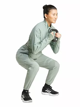 ADIDAS | Damen Fitnesshose D4T Woven | hellgrün
