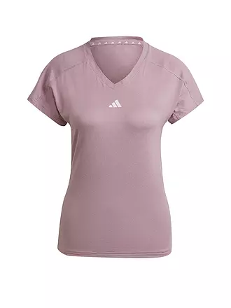 ADIDAS | Damen Fitnessshirt AEROREADY Train Essentials Minimal Branding V-Neck | weiss