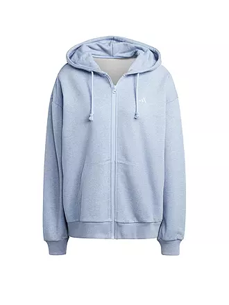 ADIDAS | Damen Kapuzenjacke All SZN French Terry Oversized Full-Zip | hellblau