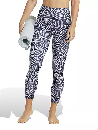 ADIDAS | Damen Yogatight Yoga Essentials Printed 7/8 | dunkelblau