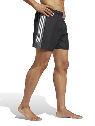 ADIDAS | Herren Badeshort Short Length Colorblock 3-Streifen | schwarz