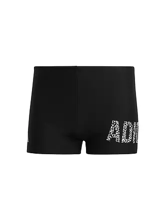 ADIDAS | Herren Beinbadehose Wording Swim Boxer | schwarz