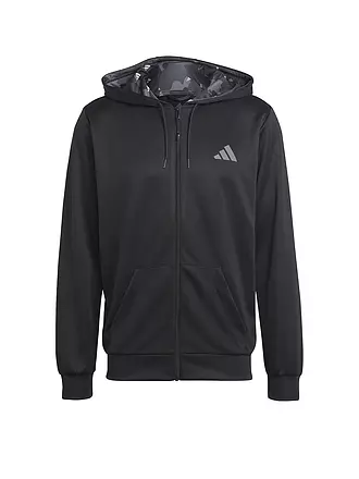 ADIDAS | Herren Fitnessjacke Train Essentials Seasonal | schwarz