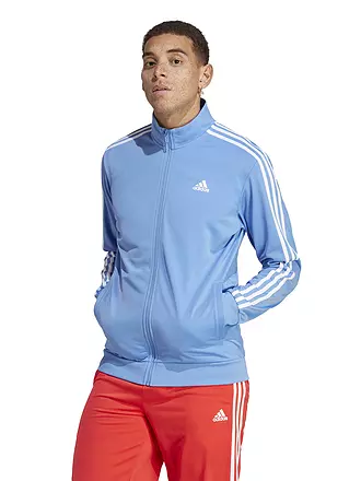 ADIDAS | Herren Jacke Primegreen Essentials Warm-Up 3-Streifen | blau