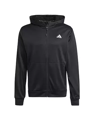 ADIDAS | Herren Kapuzenjacke TR-ES+FZ | schwarz