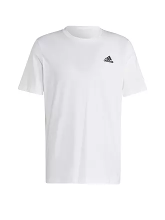ADIDAS | Herren T-Shirt Essentials Single Jersey Embroidered Small Logo | weiss