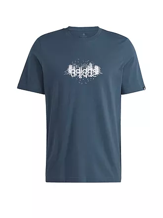 ADIDAS | Herren T-Shirt Mystic Linear | petrol