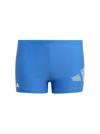 ADIDAS | Jungen Beinbadehose 3 Bar Logo Boxer | dunkelblau