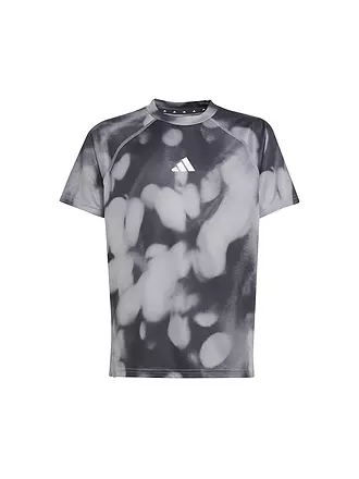 ADIDAS | Jungen Fitnessshirt Allover-Grafik | grau