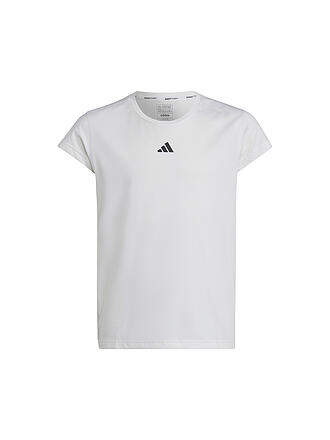 ADIDAS | Mädchen Fitnessshirt Training AEROREADY 3-Streifen | weiss