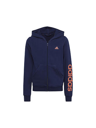ADIDAS | Mädchen Kapuzenjacke Essentials Linear Logo | dunkelblau