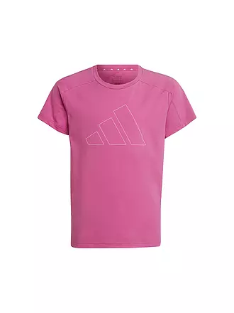 ADIDAS | Mädchen T-Shirt Train Essentials AEROREADY Regular-Fit Logo Training | beere